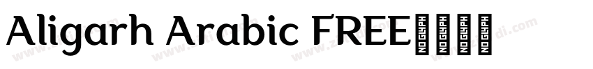 Aligarh Arabic FREE字体转换